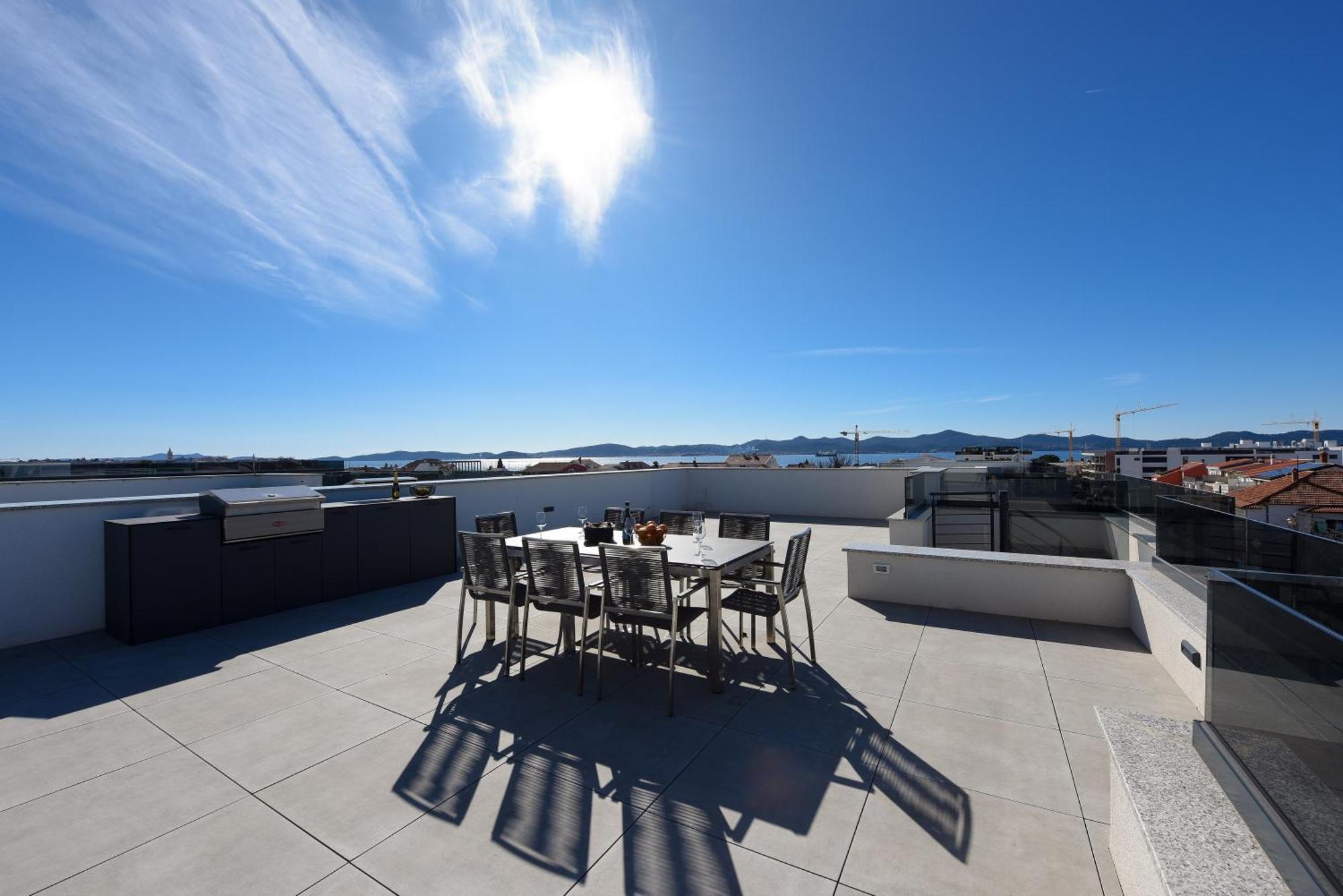 Fux Penthouse Whirlpool Meerblick Zadar Exterior photo